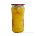 Canned Yellow Peach in Glass Jar